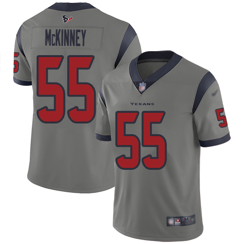 Houston Texans Limited Gray Men Benardrick McKinney Jersey NFL Football #55 Inverted Legend